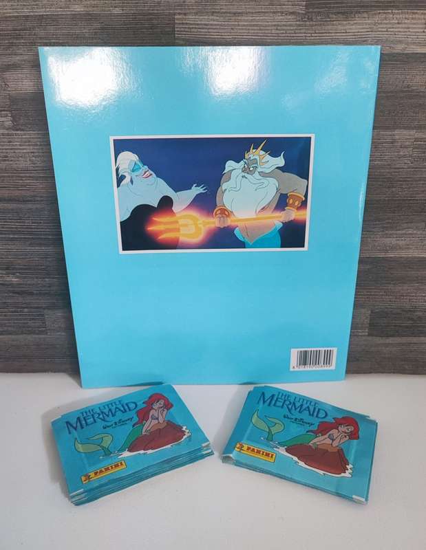 1990 Panini Disney`s Little Mermaid Sticker Album & Collectible Stickers