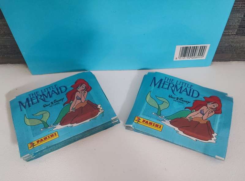 1990 Panini Disney`s Little Mermaid Sticker Album & Collectible Stickers