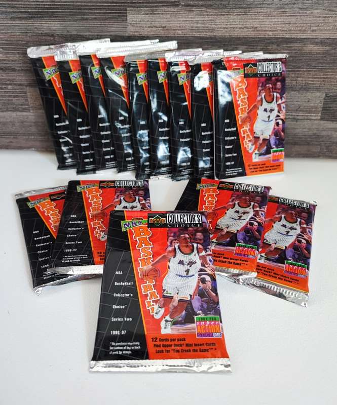 Vintage 96/97 Upper Deck NBA Basketball Collectible Cards(Bid per packet)