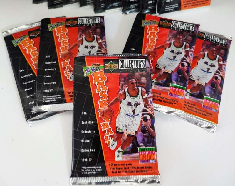 Vintage 96/97 Upper Deck NBA Basketball Collectible Cards(Bid per packet)