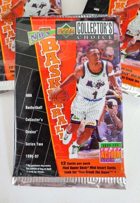 Vintage 96/97 Upper Deck NBA Basketball Collectible Cards(Bid per packet)