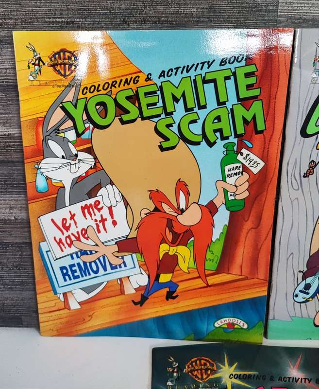 Vintage 1996 Looney Tunes Coloring & Activity Books
