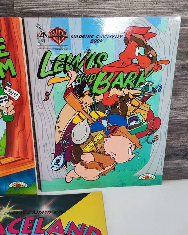 Vintage 1996 Looney Tunes Coloring & Activity Books