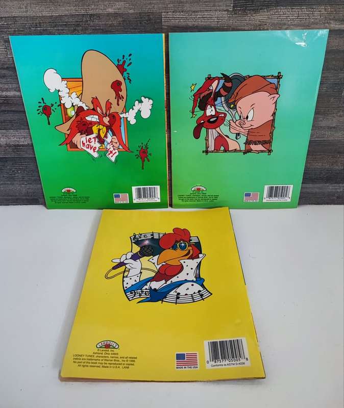 Vintage 1996 Looney Tunes Coloring & Activity Books