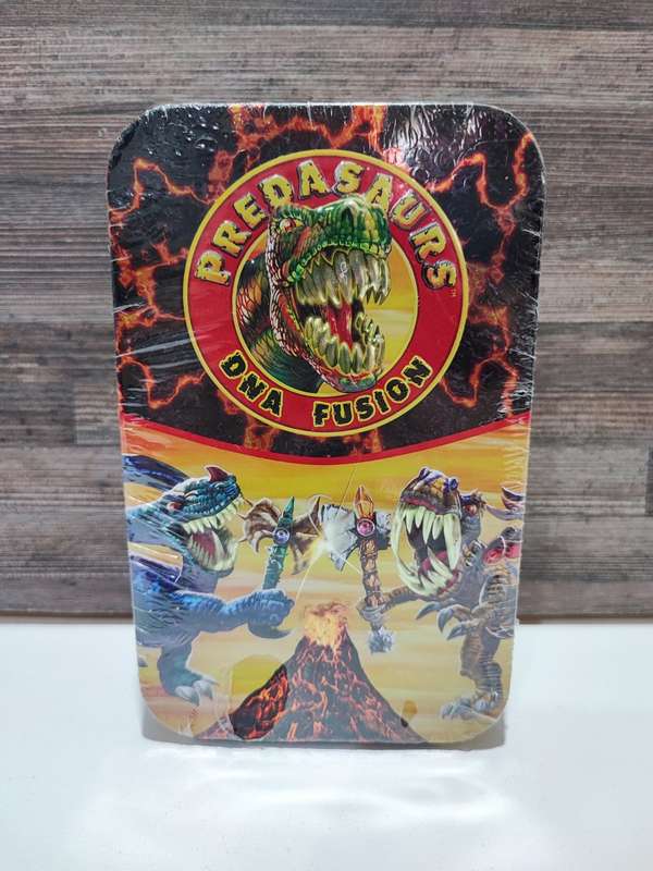 2012 Dracco Predasaurs DNA Fusion Tin with Figures
