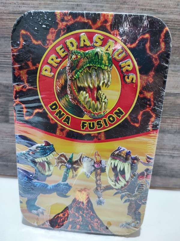 2012 Dracco Predasaurs DNA Fusion Tin with Figures