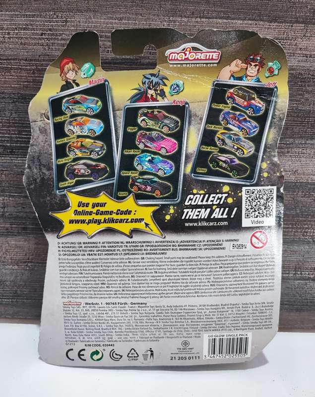 Majorette Glow Klik Carz - Martin's Ride