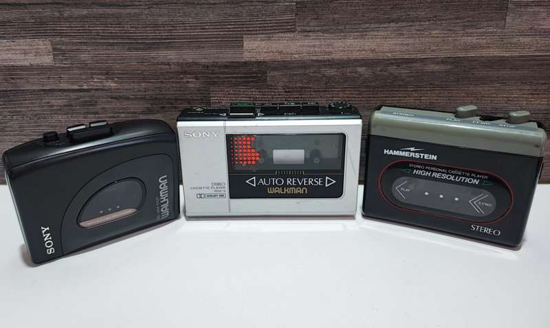 Vintage Portable Cassette Player Collection - Sony Walkman