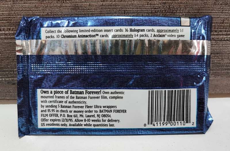 1995 Fleer Batman Forever Trading Cards(Bid per packet)