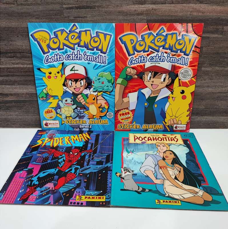 Vintage Topps/Panini Mixed Sticker Albums