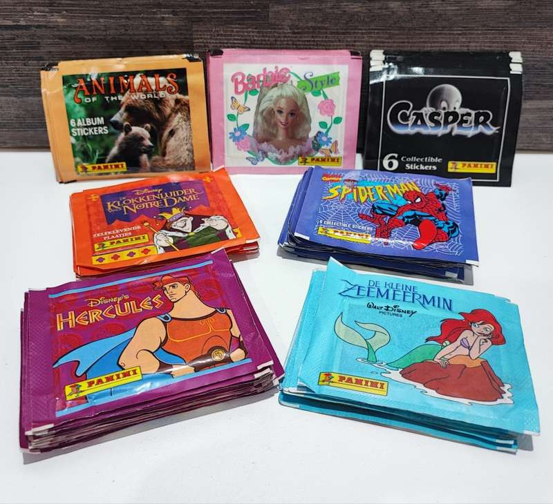 Panini Mixed Sticker packets combo(One bid for all)