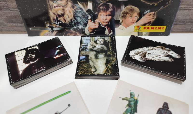 Vintage 1996 Panini Star Wars Sticker Album & Collectible Stickers