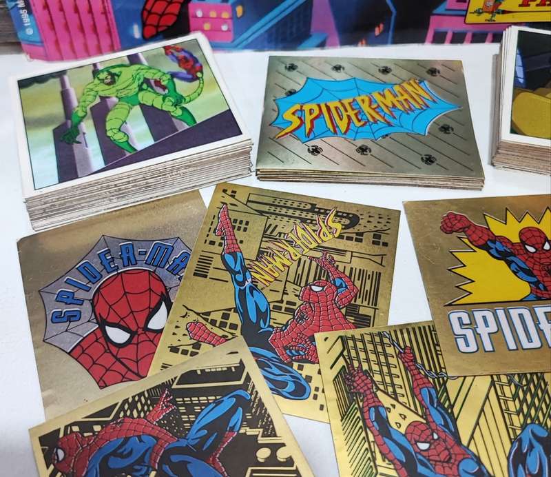 1995 Panini Marvel`s Spiderman Sticker Album and Collectible Stickers