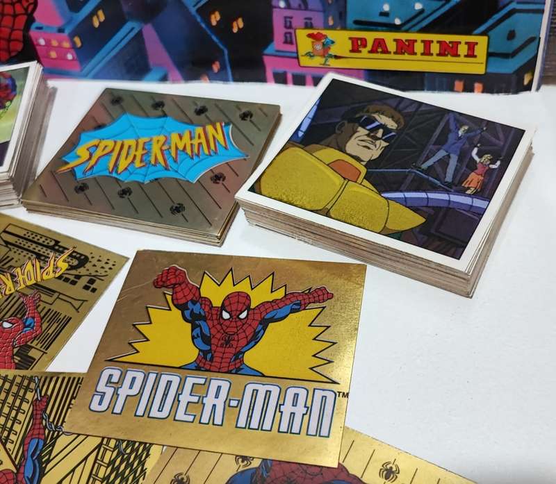 1995 Panini Marvel`s Spiderman Sticker Album and Collectible Stickers