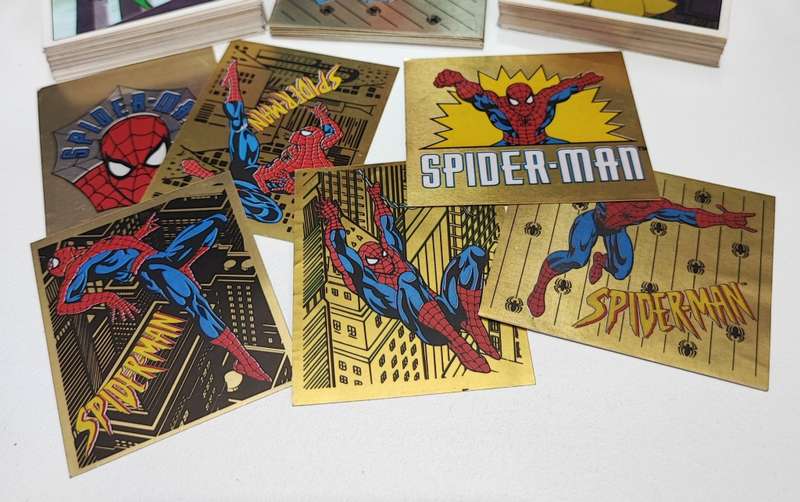 1995 Panini Marvel`s Spiderman Sticker Album and Collectible Stickers