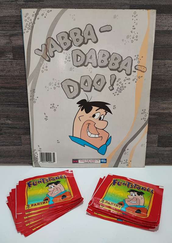 Vintage 1994 Panini The Flinstones Sticker Album & Collectible Stickers