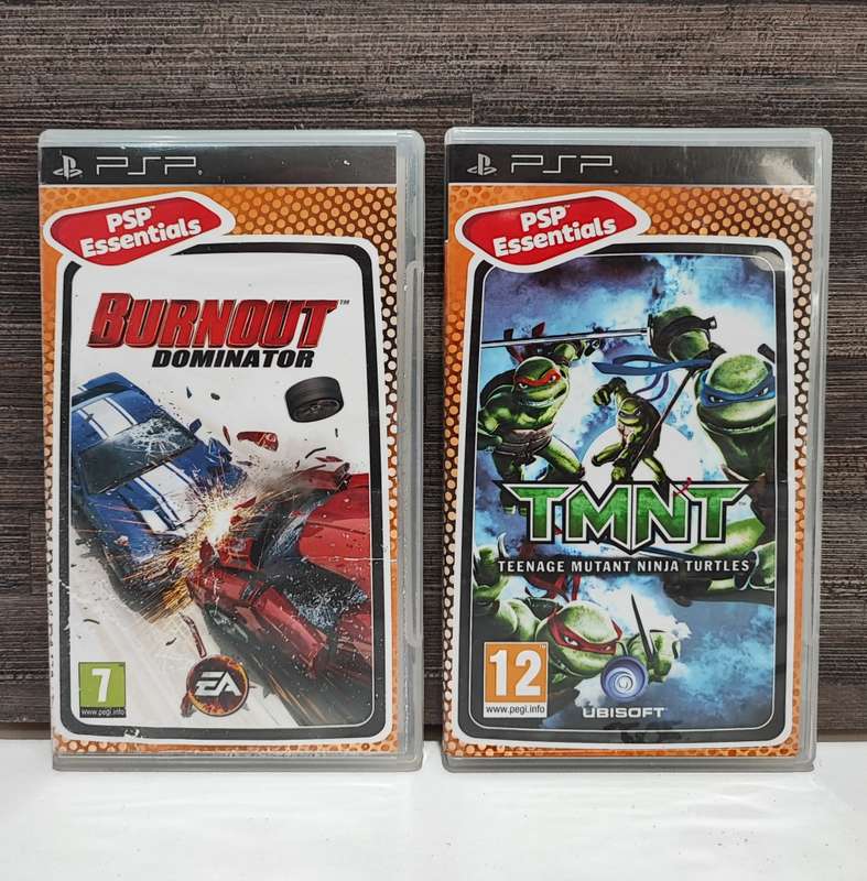 PSP Games Burnout Dominator and TMNT