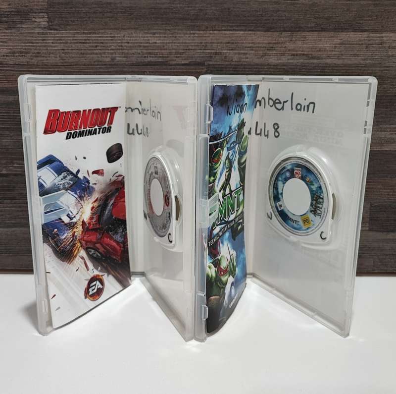 PSP Games Burnout Dominator and TMNT