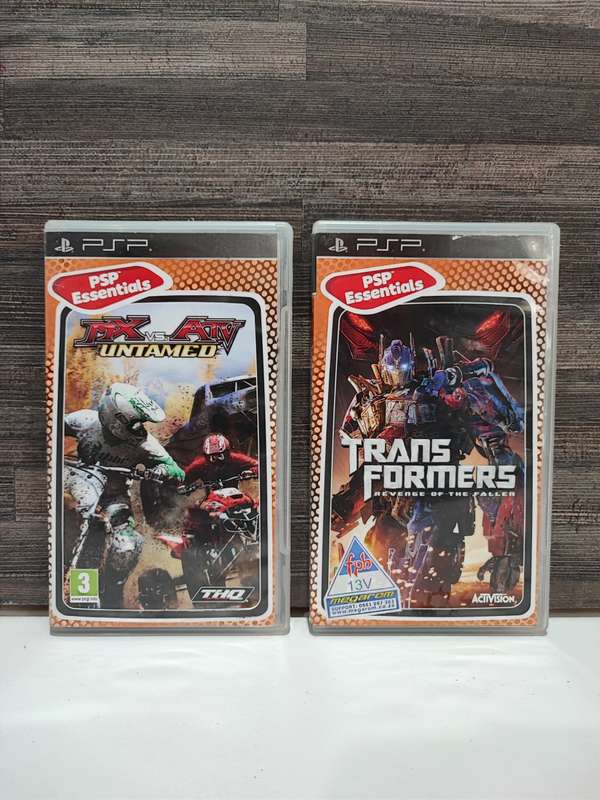PSP Games MX vs ATV Untamed and Transformers