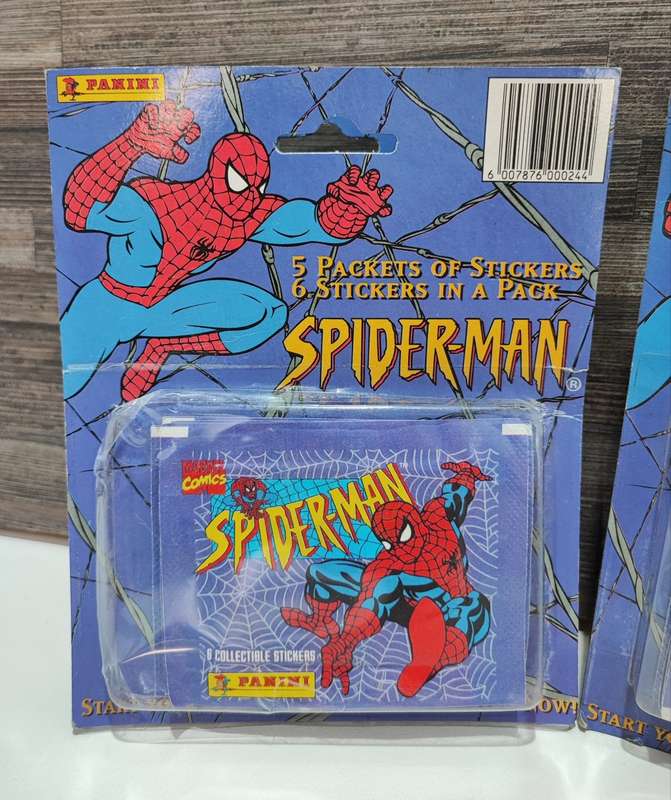 1995 Panini Spiderman Collectible Stickers(Bid per box)