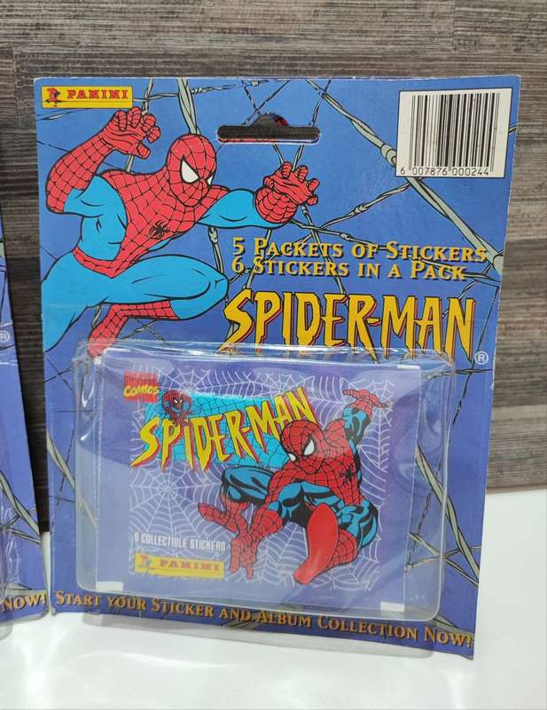 1995 Panini Spiderman Collectible Stickers(Bid per box)