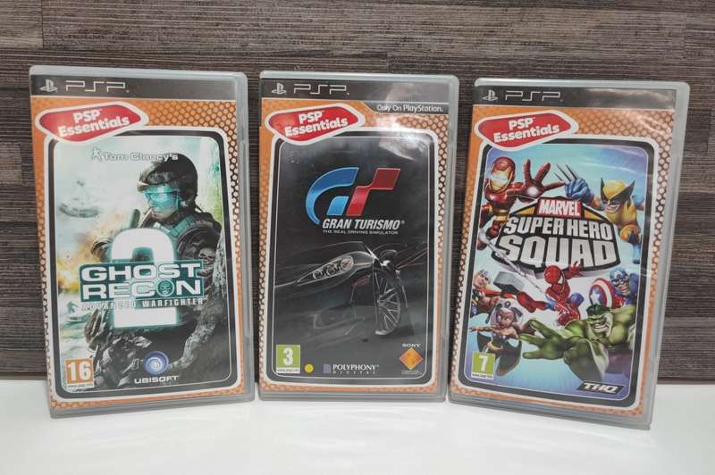 PSP Games - Ghost Recon, Gran Turismo and Marvel Superhero Squad