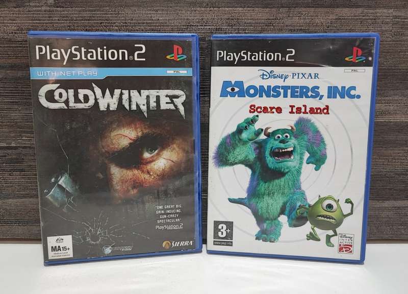 Playstation 2 Games - Cold Winter, Monsters Inc and Urban Chaos