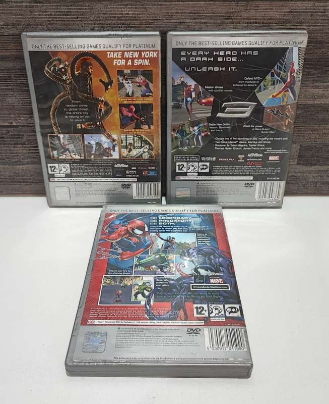 Playstation 2 Games - Spiderman 2, Spiderman 3 and Ultimate Spiderman