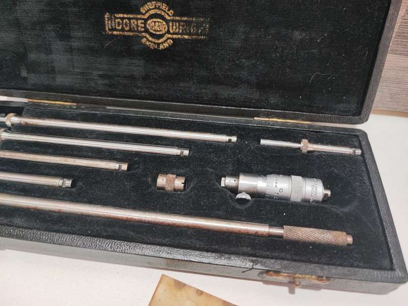 Vintage Moore and Wright Internal Micrometer