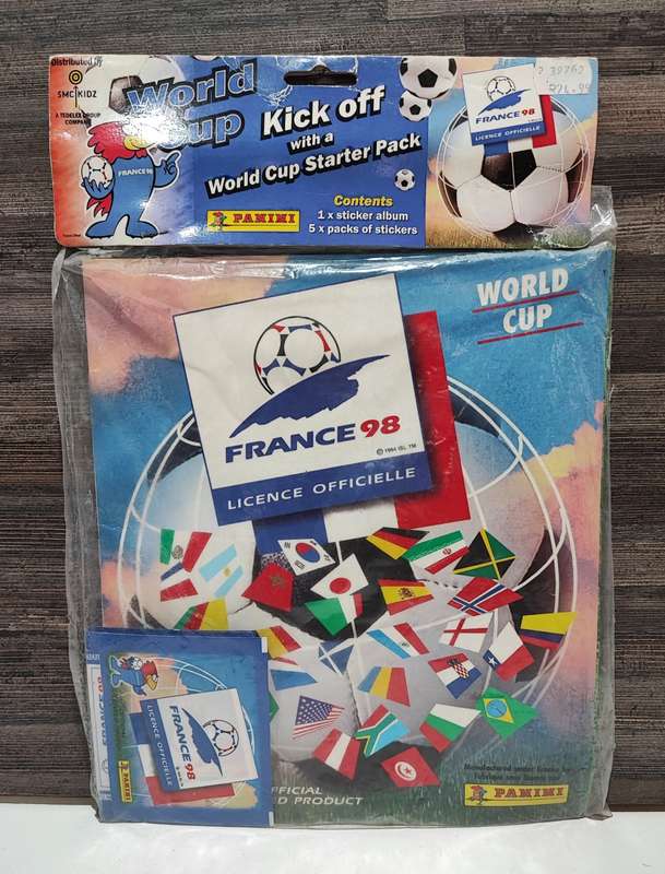 1998 Panini France World Cup Soccer Sticker Album Starter pack