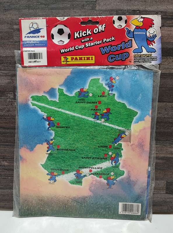 1998 Panini France World Cup Soccer Sticker Album Starter pack