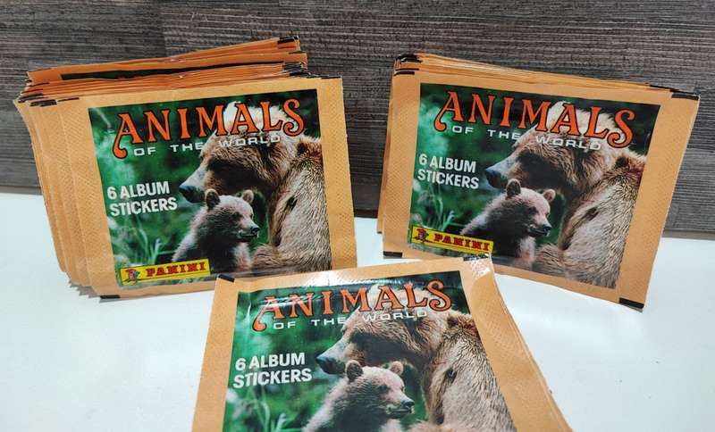 1990 Panini Animals of the World Collectible Stickers