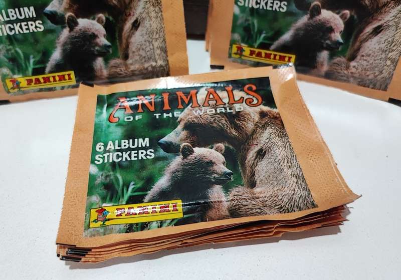 1990 Panini Animals of the World Collectible Stickers