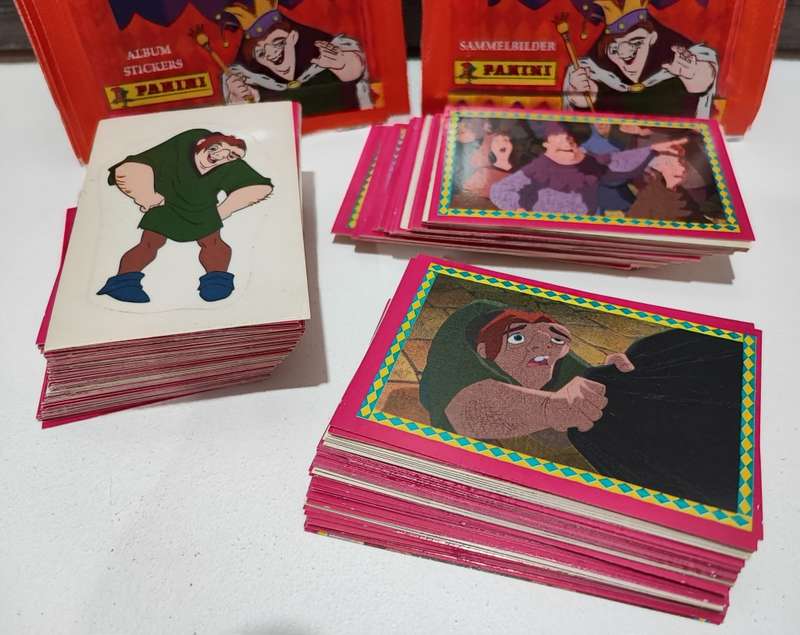 1996 Panini Disney`s The Hunchback of Notre Dame Collectible Stickers(Near Complete Collection)