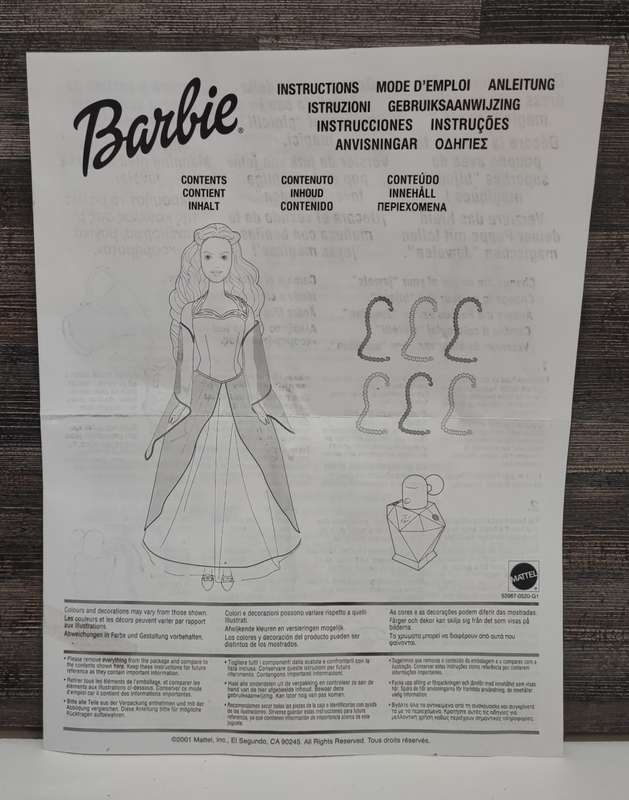 2001 Mattel California  Magic Jewel Barbie