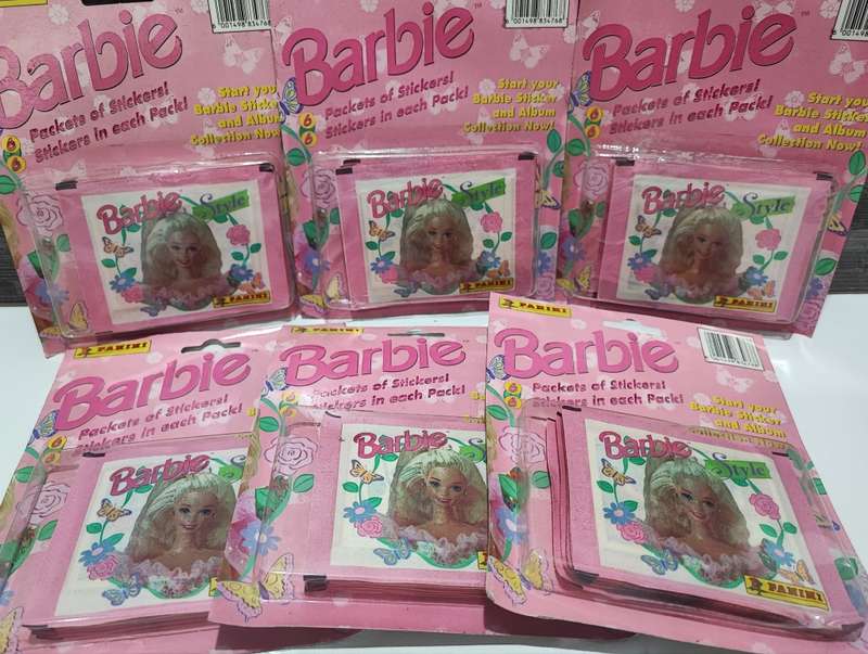 Vintage 1995 Panini Mattel Barbie Collectible Stickers(Bid per box)