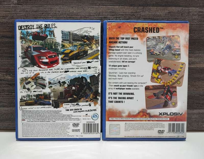 Playstation 2 Games - Burnout 3 & Crashed