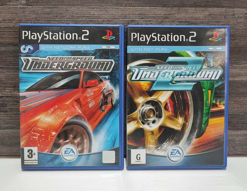 Playstation 2 Games - Need for Speed Underground 1 & 2