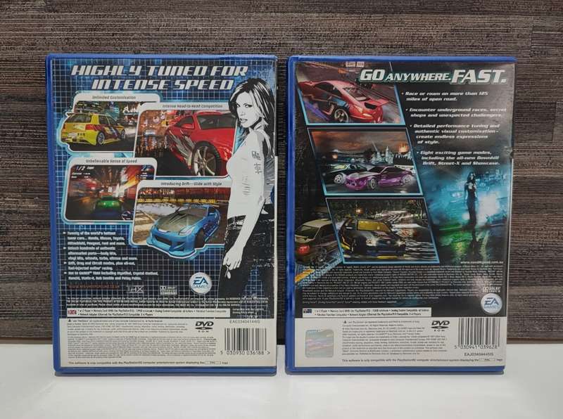 Playstation 2 Games - Need for Speed Underground 1 & 2