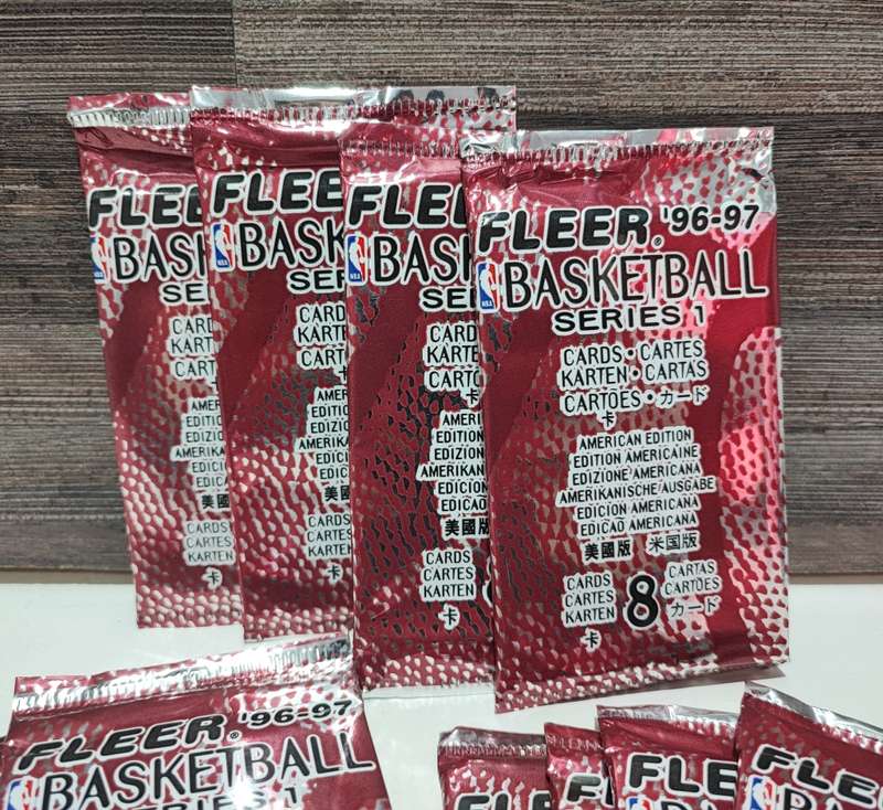 Vintage 96/97 Fleer NBA Basketball Trading Cards(Bid per packet)