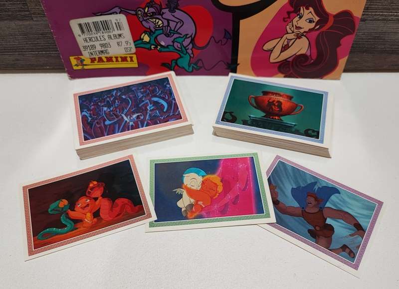 1996 Panini Disney`s Hercules Sticker Album & Collectible Stickers(Complete Set)
