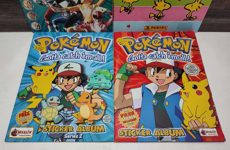 Vintage Topps/Panini Mixed Sticker Albums