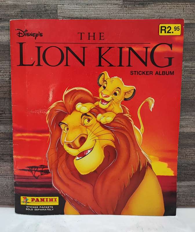 1994 Panini Disney`s The Lion King Sticker Album(Incomplete Album)