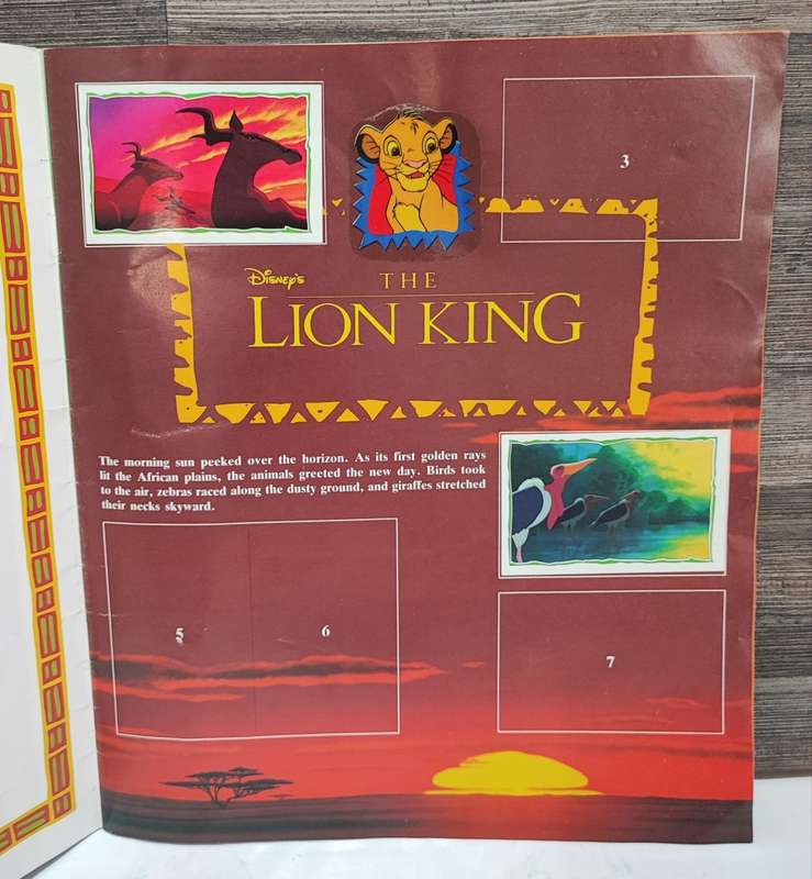1994 Panini Disney`s The Lion King Sticker Album(Incomplete Album)