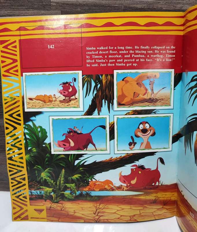 1994 Panini Disney`s The Lion King Sticker Album(Incomplete Album)