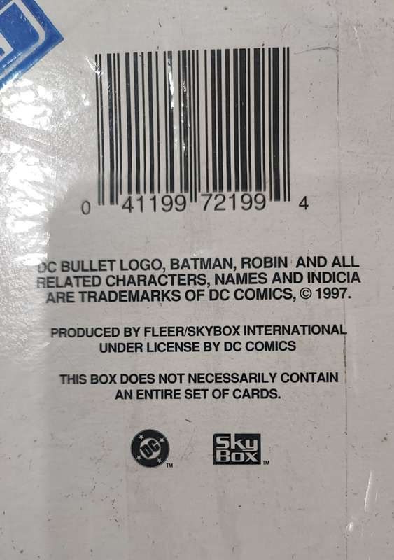 1997 SkyBox Batman and Robin Collectible Cards