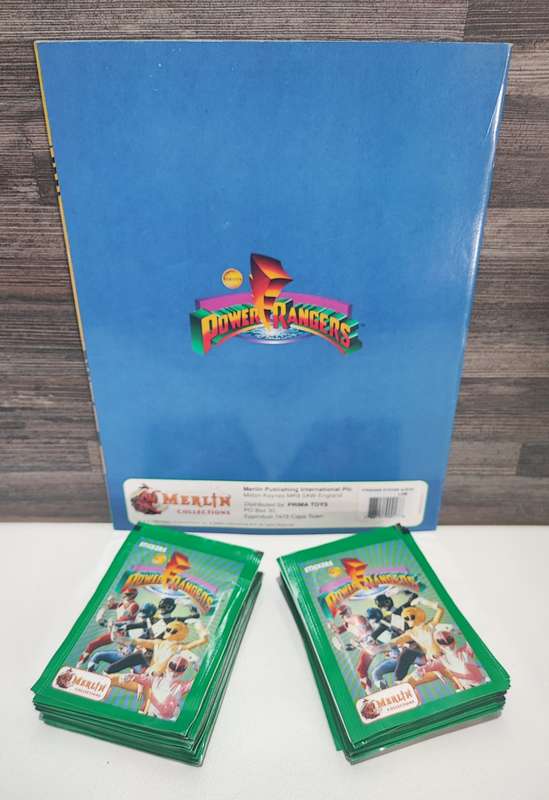 Vintage 1994 Topps Power Rangers Sticker Album & Collectible Stickers