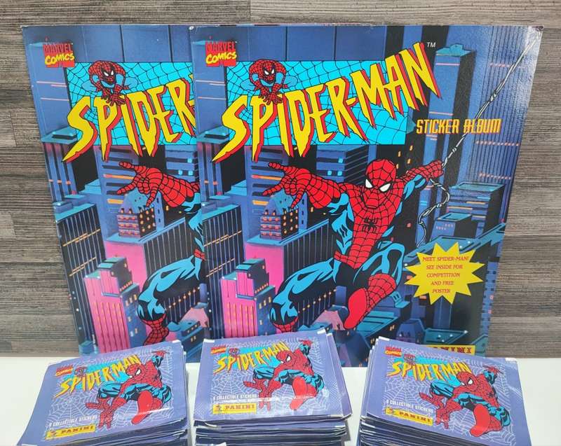 1995 Panini Marvel`s Spiderman 2 x Sticker Albums and Collectible Stickers