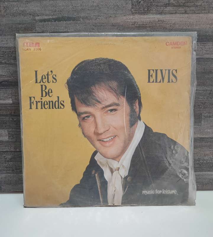 Vintage LP Record - Elvis Let`s Be Friends