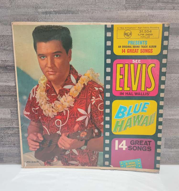 Vintage LP Record - Elvis Blue Hawaii